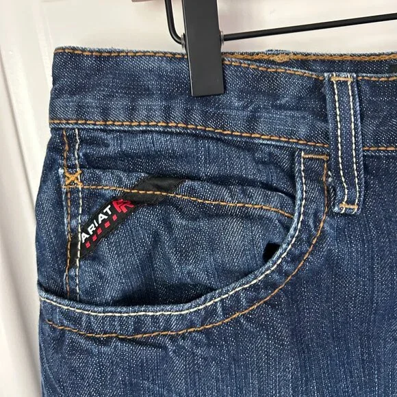 Ariat FR Jeans Mens 36 x 34 M3 Loose Straight Fire Flame Resistant Work Denim - Picture 5 of 10
